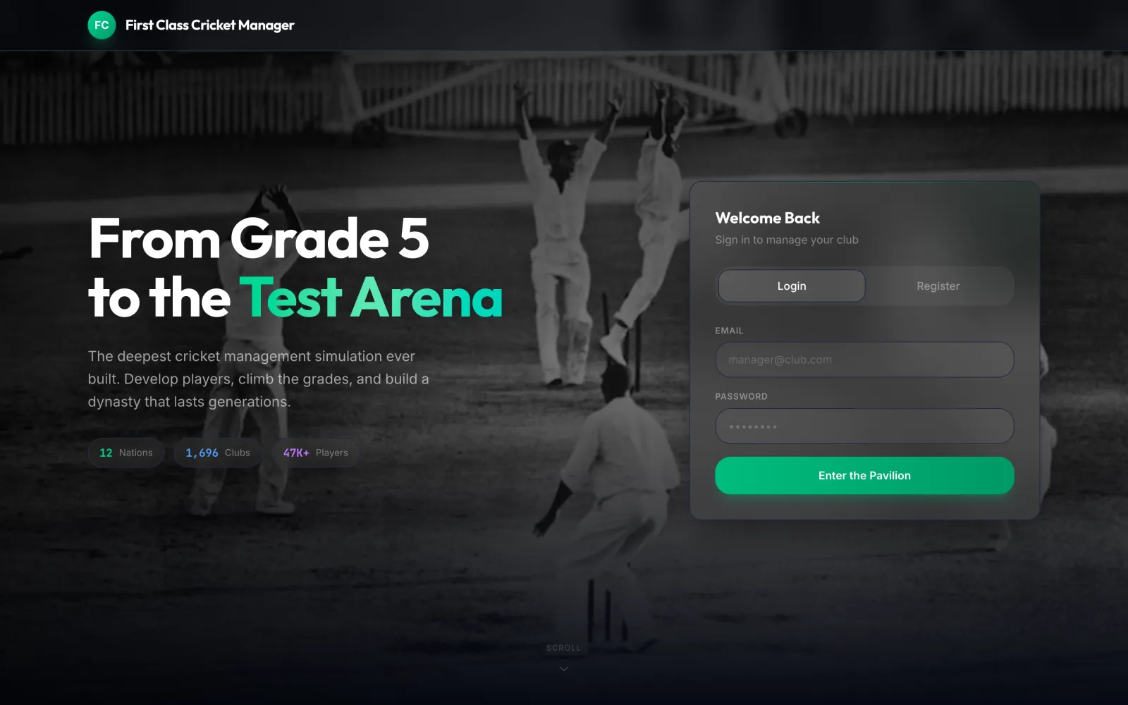First Class Cricket Manager: From grade 5 to the test arena