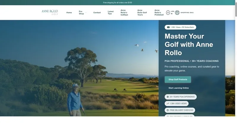Anne Rollo Golf project screenshot