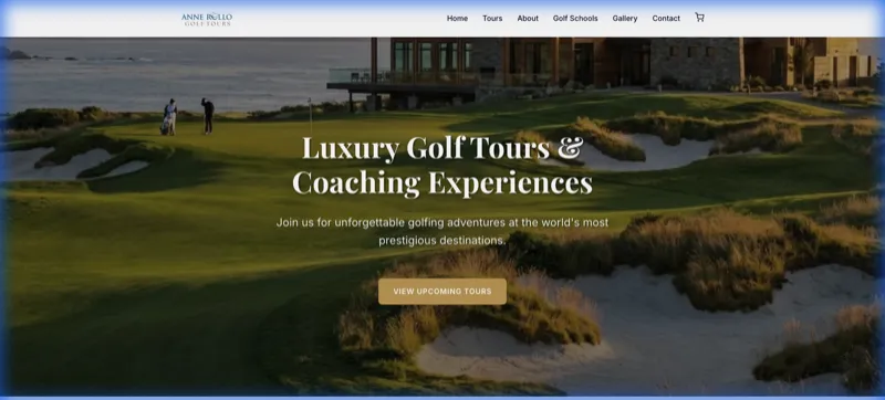 Anne Rollo Golf Tours project screenshot