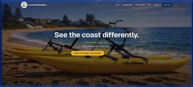 Coastal Waterbikes project screenshot