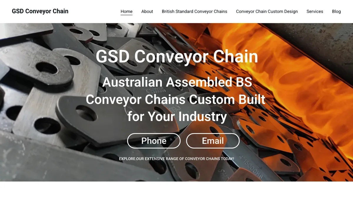 GSD Conveyor Chain — site screenshot