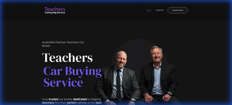 Teachers Car Buying Service project screenshot