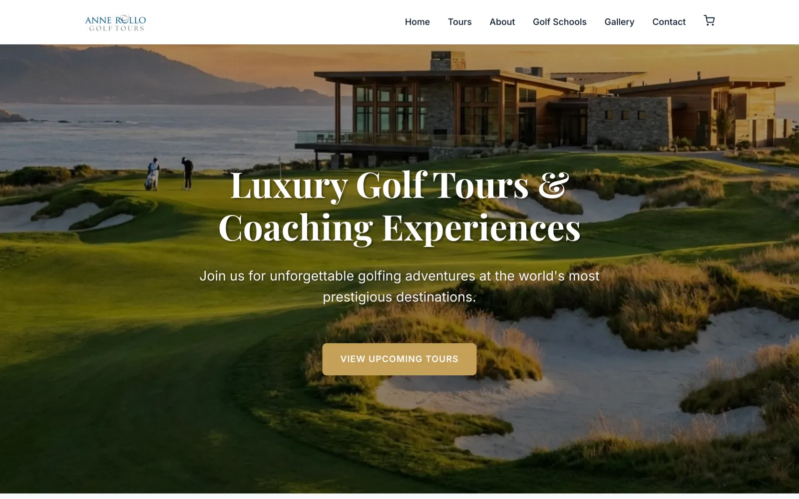 Anne Rollo Golf Tours homepage: Luxury Golf Tours and Coaching Experiences