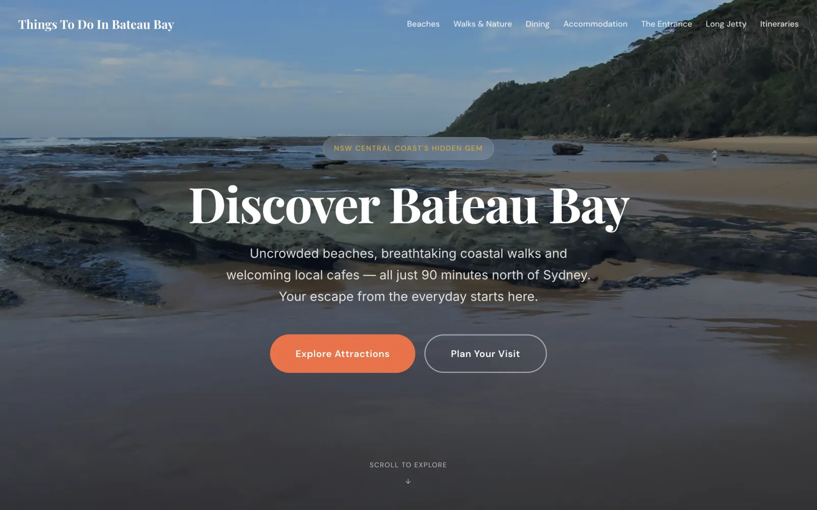 Things To Do In Bateau Bay homepage: Discover Bateau Bay